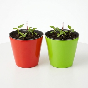High Quality Injection Molded PP Plastic Self Watering Flower <b>Pots</b> Modern <b>Square</b> Planter Boxes B2B Wholesale Supplier Size 18 - Product Image 1