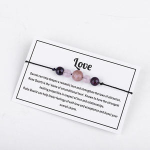 Bracelet en perles <span class=keywords><strong>de</strong></span> quartz minimaliste fait à la main Chakra cristal <span class=keywords><strong>Yoga</strong></span> méditation pierre corde anxiété Inspiration cadeau <span class=keywords><strong>de</strong></span> fête à la mode - Product Image 6