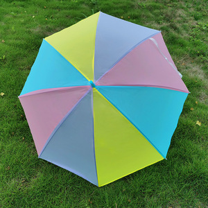 Lote de 10 Paraguas Rectos Coloridos de 8 Varillas y 105 cm, Apertura Manual, Protección Solar y contra la Lluvia, Diseño Moderno para Viajes - Product Image 4