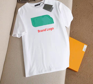 Mùa Hè Mới Crew Cổ Giản Dị Cotton Ngắn Tay T-Shirts Trắng Lỏng Sang Trọng <span class=keywords><strong>Tee</strong></span> - Product Image 2