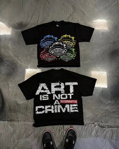 Fln 2026 Meistverkauftes OEM-T-Shirt mit Eigenem Logo, 280g 100% Baumwoll-Jersey, Schweres Gewicht, Kurzarm, Herrenkleidung, Kastenförmig, Bedrucktes Muster - Product Image 5