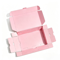 Boîte d'expédition personnalisée pour cosmétiques, impression couleur recto-verso, bande de déchirement facile, boîte en carton ondulé pour emballage cadeau, logo personnalisé
