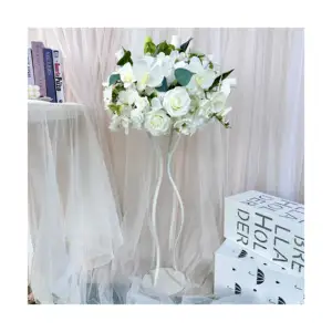 MYQH53 New Design Silk Peony Flowers Orchid Balls Wedding Table Centerpieces Decoration Artificial Flower Ball