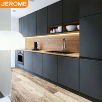 Armoires de cuisine en bois massif de conception moderne multifonctionnelle sur mesure de l'usine Jerome