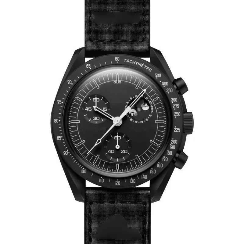 Nouvelle marque de luxe commune Biocéramique moonswatch Étanche marque de luxe planète omegas montres mema montre à quartz