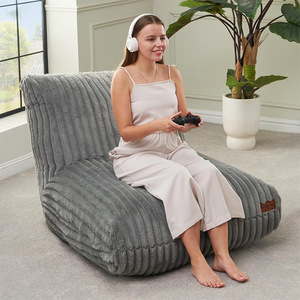 <b>Beanbag</b> Chair Extra Soft Removable Cover Versatile For Adults Children Elderly Bean <b>Fill</b> Gray - Product Image 2