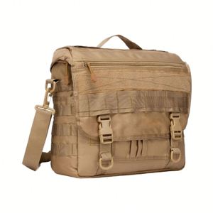 Sac de transport tactique camouflage en polyester pour ordinateur portable, idéal pour la randonnée en extérieur, imperméable avec fermeture éclair - Product Image 1