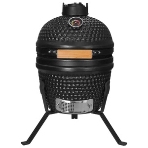 Barbecues portables SEB <span class=keywords><strong>KAMADO</strong></span> 13 pouces, noir mat, fumoir à œufs, barbecue au charbon de bois en céramique, <span class=keywords><strong>Kamado</strong></span> <span class=keywords><strong>Mini</strong></span> - Product Image 1
