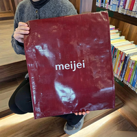 Sacs de livraison en tissu tissé réutilisables avec logo couleur personnalisé, étanches, laminés, écologiques, à bouton-pression – En stock