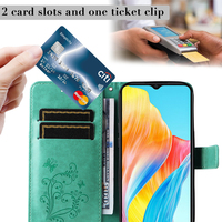 Papillon gaufrage étuis pour OPPO A79 A58 A38 A17 A18 A98 A78 A1 A57 A77 A96 A36 A76 Flip Wallet housse de téléphone