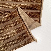Tissu en velours côtelé extensible 93% polyester 7% élasthanne, velours jacquard rayé horizontal brillant de luxe pour abaya et robe de soirée