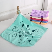 Ensemble de serviettes de bain en microfibre, Super doux, absorbant, à séchage rapide, dessin animé, imprimé main, visage, ensemble de serviettes de bain