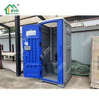 Toilettes modulaires publiques préfabriquées mobiles de camping de jardin de parc extérieur de HDPE avec le Squat de toilette assis de lavabo