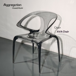 Chaise de salle à manger en acrylique transparent AVA, luxe léger, design italien haut de gamme, mobilier d'intérieur Roche Bobois - Product Image 3