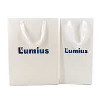 Personalización de marca blanca ecológica embalaje comprador compras regalo llevar bolsas de papel para perfume de los hombres