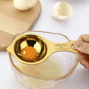 Fábrica Atacado Kitchen Gadget Egg Separator Aço Inoxidável Egg White Yolk Filter Egg Divider