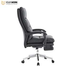 Chaise de bureau exécutive en cuir à dossier haut pivotant réglable et confortable pour les Offres Spéciales de patron sur les caractéristiques de massage - Product Image 2