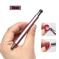 Baguette magnétique à double tête avec perles rondes pour ongles pour créer des effets de vernis en gel pour les yeux de chat, outil de manucure pour salon ou maison NAM005