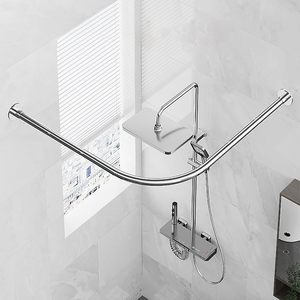 Tringle <span class=keywords><strong>de</strong></span> <span class=keywords><strong>Douche</strong></span> Moderne en Acier Inoxydable Forme PILLAR avec Fonction Séchage Écologique pour Vêtements - Product Image 2