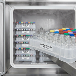 Industrial 10-Vial Pre-Trayed Bulk Storage Sets with Transparent Shrink-Wrapped Plastic Trays & 10ml Neutral Glass Vials - Product Image 3