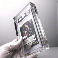 Étui de protection et de présentation articulé en acrylique avec film double face, personnalisé UV, pour cartes gradées de collection (CGC, BGS, TCG)