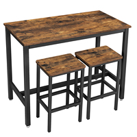 Vente en gros table haute et tabouret de bar, tabouret de bar en plein air, ensemble de table et chaise de bar