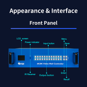 Conmutador HDMI BTSX 4K60 de 12x12 para salas de exposiciones, conmutador HDMI 4K60 de 12x12, matriz de controlador sin costuras - Product Image 4