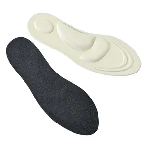 4D Sponge Barefoot Soft Comfort Insole Arch Support Breathable High Heel Shoe Insert Flat Foot Pain Relief Memory Foam Insole
