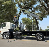 HAOY-Grue de camion mobile à flèche articulée de 8 tonnes, avec télécommande sans fil, manipulateur radio hydraulique articulé, noyau de pompe à engrenages