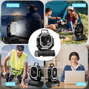 Trending 2026 Portable 20000mAh USB <b>Remote</b> <b>Control</b> Table Solar Rechargeablre <b>Fan</b> With Light & Powerbank for Home Gift - Product Image 6