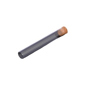 Flat Bottomed Glass Test Tube 25x120mm With Cork Stopper Premium Grade Borosilicate Glass Lab Use - Product Image 1