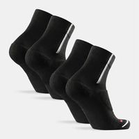 Vente en gros laine mérinos Quarter Cuff Chaussettes rembourrées Trail Running Chaussettes de randonnée avec logo personnalisé