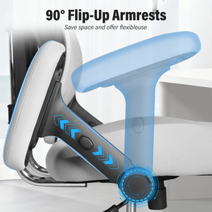 Ergonomic Mesh <b>Office</b> Chair 500LBS Big and Tall, <b>Adjustable</b> Backrest & Lumbar Support, Flip-up Armrests, Lockable Tilt Home <b>Desk</b> - Product Image 6