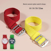 BEEFLYPOWER Bracelet de montre en nylon tissé, bracelet de remplacement, bracelet de sport, bracelet de poignet pour 16 mm, 18 mm, 20 mm, 22 mm