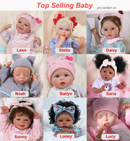 Poupée Reborn réaliste en vinyle Babeside pour filles - Poupée de mode pour tout-petits, jouet souple à faire soi-même