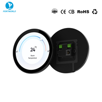 Panel de Control Táctil Circular de 5 Pulgadas con Android 11, RK3566, Alimentación POE, RS485 Cableado, para Edificios Inteligentes y Domótica, con Interfaz de Usuario Personalizable
