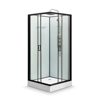 Cabine de douche intelligente résistante aux rayures avec revêtement nano en verre, cabine de douche intelligente pour enfants, espace de salle de bain