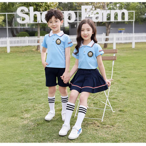 Uniforme Escolar <span class=keywords><strong>de</strong></span> <span class=keywords><strong>Primaria</strong></span>, Conjunto <span class=keywords><strong>de</strong></span> Dos Piezas <span class=keywords><strong>de</strong></span> Manga Corta, Uniforme <span class=keywords><strong>de</strong></span> Verano para Jardín <span class=keywords><strong>de</strong></span> Niños, Uniforme Escolar para Niños <span class=keywords><strong>de</strong></span> <span class=keywords><strong>Primero</strong></span> <span class=keywords><strong>de</strong></span> <span class=keywords><strong>Primaria</strong></span> - Product Image 2