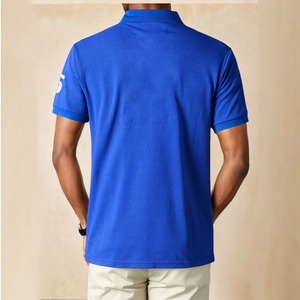 Vente en gros de t-shirts décontractés à manches courtes en coton 100% grande taille, t-shirts de sport personnalisés, polos brodés 3D pour hommes - Product Image 3