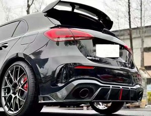 Uno stile in fibra di carbonio Bodykit diffusore paraurti posteriore con luce per <span class=keywords><strong>Mercedes</strong></span> Benz W177 uno Sport di classe A35 A45s Hatchback - Product Image 5