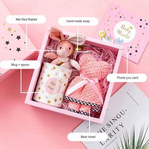 New Hot Product Ideas 2025 Mug Spoon Net Red Rabbit Hand-Made Soap Bear Towel Card Set for Mom Mothers Day and Wedding Gift - Product Image 3
