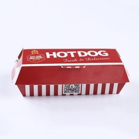 Boîte à pique-nique en papier blanc enduit, personnalisable et recyclable, pour vente en gros, idéale pour les barbecues, les frites, les hamburgers, les hot-dogs et les en-cas