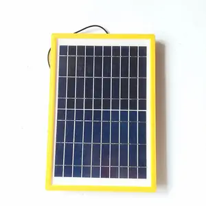 HZY 6V 3W Großhandel kleines poly kristallines Solar panel mit Kunststoff rahmen und 5m Kabeln für Lüfter