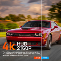 Caméra embarquée Holroadx 4K, enregistreur vidéo, adaptée aux Jeep Grand Cherokee, double objectif, vision nocturne, contrôle par application WiFi, Plug&Play