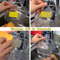 Autocollants en papier soluble, étiquettes dissolvables, se désintègrent facilement, ne laissent aucun résidu adhésif, amovibles, lavables, taille personnalisable