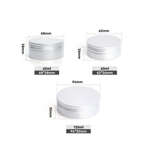 Envase de Aluminio para Crema de Manos con Serigrafía, Tarro de Aluminio Simple para Crema, Envase Metálico para Crema de Cuidado de la Piel - Product Image 3