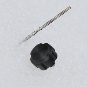 Couronne à visser robuste et volumineuse, étanche, en acier inoxydable 316L de 7,2 mm, sans logo, finition brossée brillante, modèle H&T 009, pour mouvements NH34 NH35 <span class=keywords><strong>NH36</strong></span> - Product Image 4