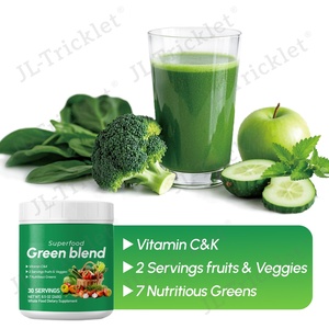 Julong Marque privée Mélange vert en poudre Complément alimentaire Mélange vert biologique pur Poudre végétale de superaliments Verts - Product Image 4