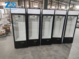 Frigorifero Verticale per Bevande da 300L con Porta in Vetro a Raffreddamento Diretto, Certificazione CE, Espositore Refrigerato Commerciale - Product Image 3