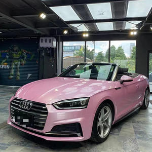 Vinilo Adhesivo para Carrocería de Automóvil, Color Rosa Cereza Macaron, Película de PVC para Cambio de Color - Product Image 1